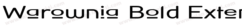 Warownia Bold Extend字体转换